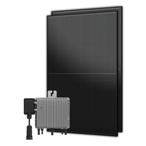 Balkonkraftwerk 930Wp 2x AIKO 465W Full Black + 800W Deye...