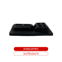 Endkappen Schwarz Solar Schiene Endkappe Gumm