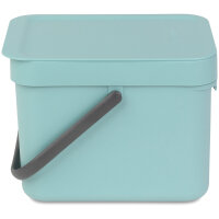 Brabantia Mülleimer Sort&GoMint Abfalleimer Müllsammler Eimer Papierkorb 6 Liter