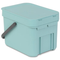 Brabantia Mülleimer Sort&GoMint Abfalleimer Müllsammler Eimer Papierkorb 6 Liter