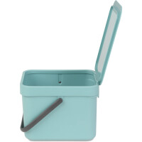 Brabantia Mülleimer Sort&GoMint Abfalleimer Müllsammler Eimer Papierkorb 6 Liter