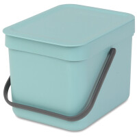 Brabantia Mülleimer Sort&GoMint Abfalleimer Müllsammler Eimer Papierkorb 6 Liter