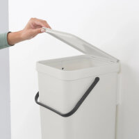 Brabantia Abfallbehälter Sort & Go 16 l Grau Mülleimer Müll Eimer Müllsammler