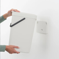 Brabantia Abfallbehälter Sort & Go 16 l Grau Mülleimer Müll Eimer Müllsammler