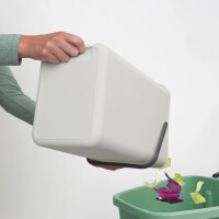 Brabantia Abfallbehälter Sort & Go 16 l Grau Mülleimer Müll Eimer Müllsammler
