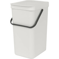 Brabantia Abfallbehälter Sort & Go 16 l Grau Mülleimer Müll Eimer Müllsammler