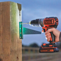 Black+Decker 18 V Akku Schlagbohrschrauber inkl. 1,5 Ah Akku mit Koffer BL188K