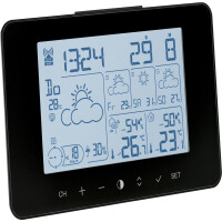 TFA Funk Wetterstation Meteotime Primo Wettervorhersage Vorhersage schwarz