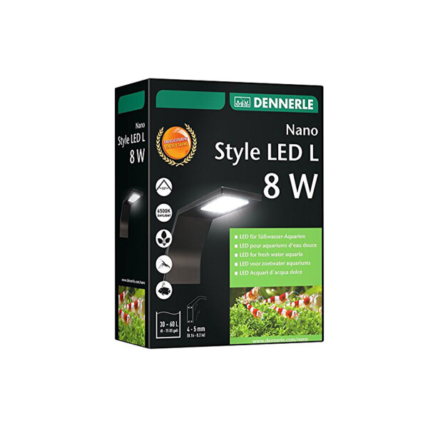 Dennerle Nano Style LED L 8W  Aquarium Außen Lampe Aufsteckleuchte