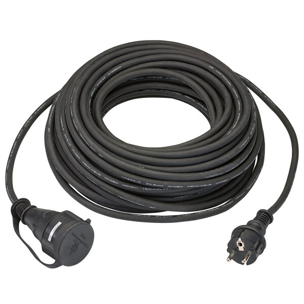 Verlängerungskabel 25 m Schwarz H05RR-F 3G1,5