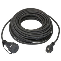 Verlängerungskabel 25 m Schwarz H05RR-F 3G1,5