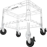 Eurobox-System Einsteckrollen-Set Outdoor Anthrazit 4 Stück
