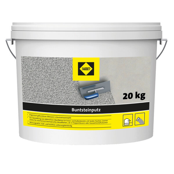 Sakret Buntsteinputz 2 mm Körnung Braun 20 kg