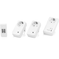 Smartwares 3-er Set Wifi Funksteckdose Weiß