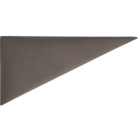 Wandkissen Dreieck 15 cm x 30 cm Dunkelgrau Samt