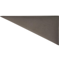 Wandkissen Dreieck 15 cm x 30 cm Dunkelgrau Samt