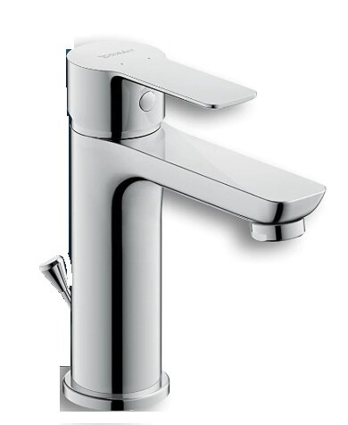 Duravit A.1 Waschtischarmatur Größe M: Eleganz in Chrom mit Zugstangen-Ablaufgarnitur