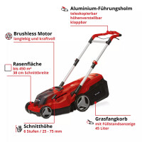 Einhell PROFESSIONAL Akku Rasenmäher RASARRO 36/38 gebraucht