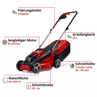Einhell Akku Rasenmäher GE-CM 18/30 Li gebraucht