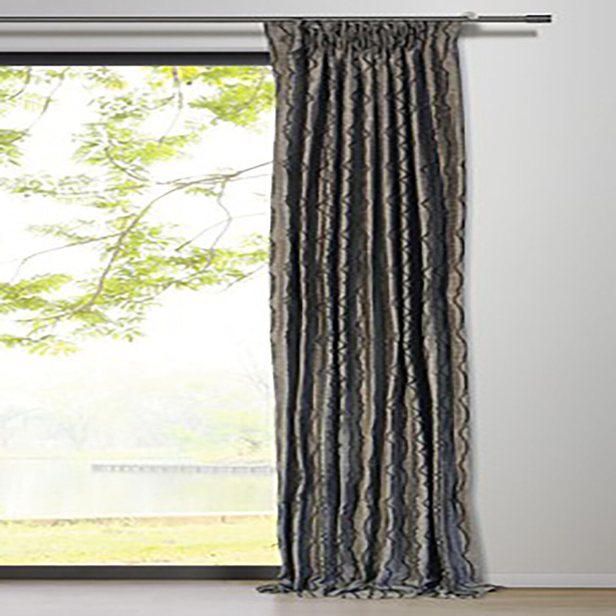 Mydeco Vorhang mit Gardinenband stream taupe 135x245 cm, 21,30 €