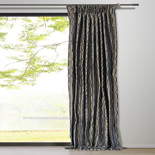 Mydeco Vorhang mit Gardinenband stream taupe 135x245 cm