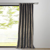 Mydeco Vorhang mit Gardinenband stream taupe 135x245 cm