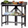 Dobar Klappbarer Pflanztisch Blumentisch 85 x 44 x 89 cm Anthrazit