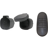 Emil Lux Funkschalter Set Funksteckdose Funk Fernbedienung 30m 2+1 Outdoor Außen