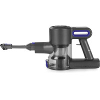 CLEANmaxx Akku Zyklonstaubsauger 3-fach Filter Anthrazit/Blau