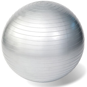 Gymnastikball Ball Sportball Yogaball Fitnessball Ø ca. 65 cm, inkl. Pumpe grau