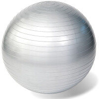 Gymnastikball Ball Sportball Yogaball Fitnessball Ø ca. 65 cm, inkl. Pumpe grau