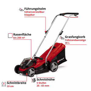 Einhell Akku-Rasenmäher GE-CM 36/33 Li gebraucht