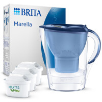 BRITA Wasserfilter-Kanne Marella blau inkl. 3 Filter