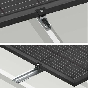Clenergy PV EZ-Rack Montagesystem für Schrägdach 10-40 Komplettset inkl. Zubehör Set