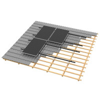 Clenergy PV EZ-Rack Montagesystem für Schrägdach 10-40 Komplettset inkl. Zubehör Set