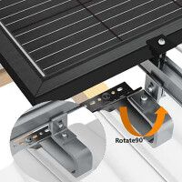 Clenergy PV EZ-Rack Montagesystem für Schrägdach 10-40 Komplettset inkl. Zubehör Set