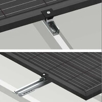 Clenergy PV EZ-Rack Montagesystem für Schrägdach 10-40 Komplettset inkl. Zubehör Set