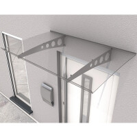 Gutta Pultvordach Pico Top 140 Verzinkt/Klar 140 cm x 90 cm x 6 cm