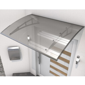Gutta Pultvordach PT/PC Anthrazit/Klar 140 cm x 98 cm x 25 cm