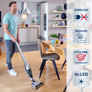 Leifheit Akku Staubsauger Rotaro PowerVac 2in1 16V gebraucht
