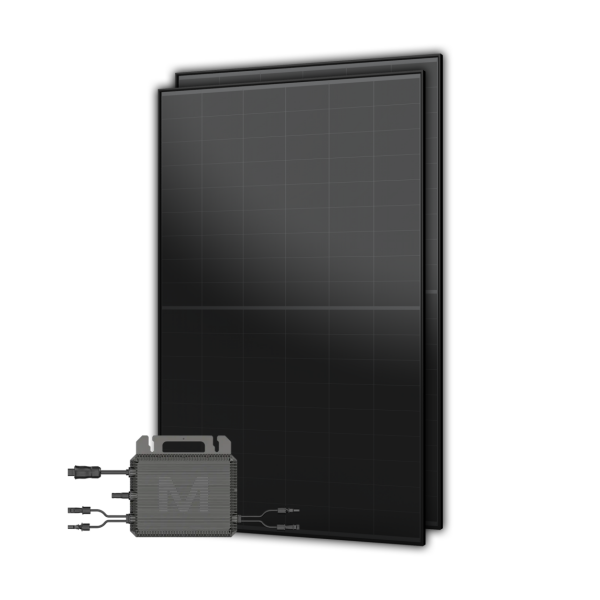 Balkonkraftwerk 930Wp 2x AIKO 465W Full Black + 800W Marstek Wechselrichter