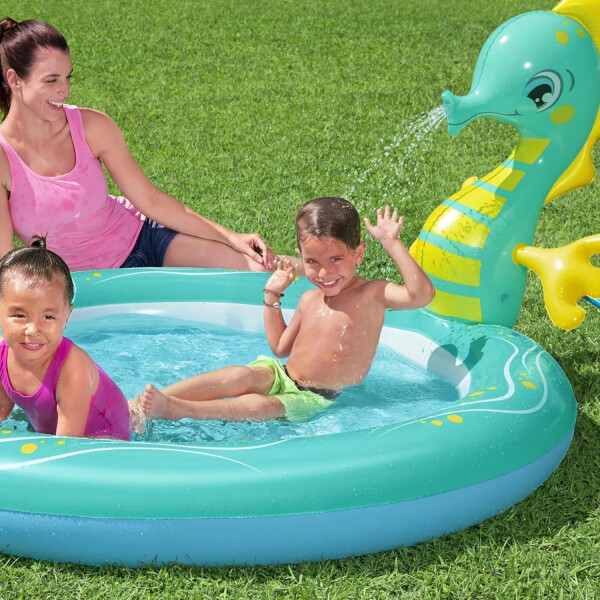 Bestway Kinderplanschbecken Seepferdchen Aufblasbar Swimming Kinder Becken Rund