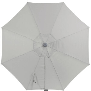 Ampelschirm Sonnenschirm Grau-Silber mit Dreh- & Neigungsfunktion Ø 245 cm