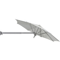 Ampelschirm Sonnenschirm Grau-Silber mit Dreh- & Neigungsfunktion Ø 245 cm