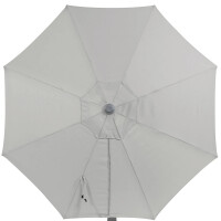 Ampelschirm Sonnenschirm Grau-Silber mit Dreh- & Neigungsfunktion Ø 245 cm