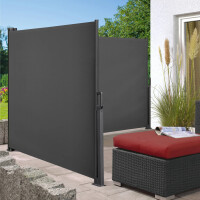 Seitenmarkise Wandmarkise Sichtschutz 2-seitig je 3 x1,5m An