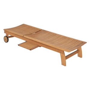 Sonnenliege Gartenliege Liegestuhl Relaxliege klappbar rollbar Holz Chelsea FSC®