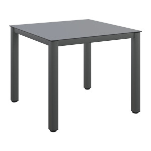 Sitzgruppe Sitzgarnitur Lounge-Set Vigo Harris 3-tlg. Aluminium Grau-Schwarz