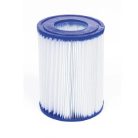 Bestway Fast Set Aufstellpool-Set Komplettset Ø 457 x 107 cm Rund Schiefergrau
