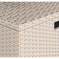 Lounge-Set Sitzgruppe Terrassenmöbel-Set Bostonia 4-tlg. Polyrattan Hellbraun